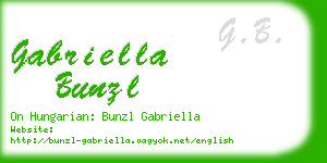 gabriella bunzl business card